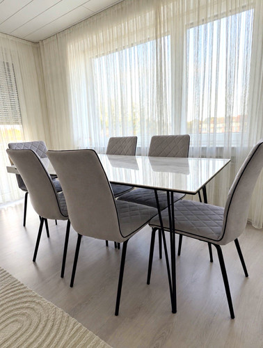 Tlg esstisch set 160x100cm - 5-tlg.,