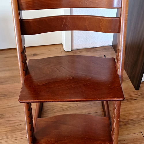 Treppenhochstuhl holz braun - holz,